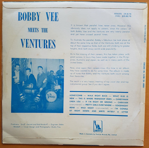 Bobby Vee Meets The Ventures : Bobby Vee Meets The Ventures (LP, Album, Mono)