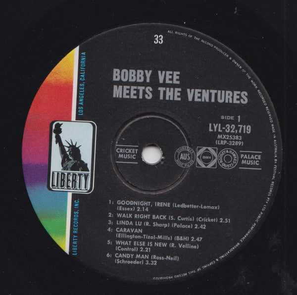 Bobby Vee Meets The Ventures : Bobby Vee Meets The Ventures (LP, Album, Mono)
