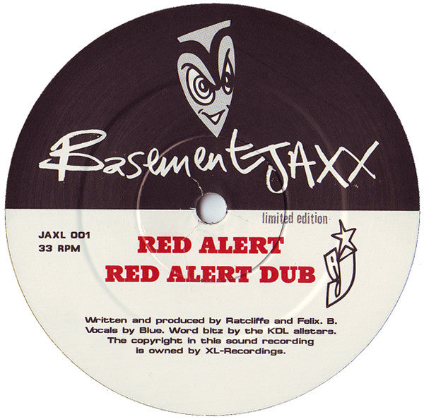 Basement Jaxx : Red Alert / Yo Yo (12", Ltd)