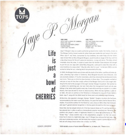 Jaye P. Morgan : Life Is Just A Bowl Of Cherries   (LP, Mono, Bla)