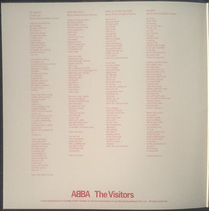 ABBA : The Visitors (LP, Album, Gat)