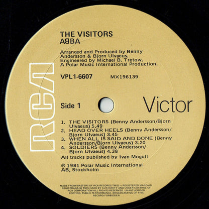 ABBA : The Visitors (LP, Album, Gat)