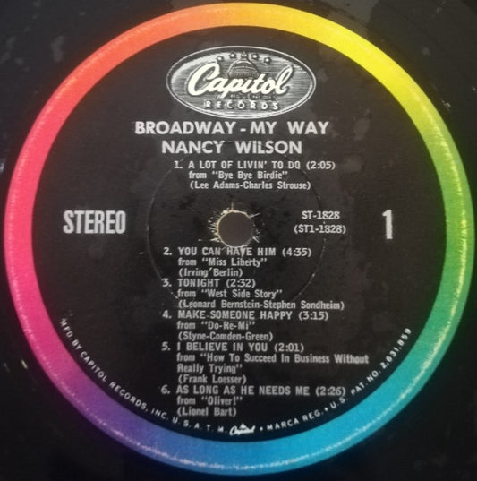 Nancy Wilson : Broadway - My Way (LP, Album)