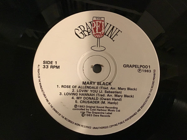 Mary Black : Mary Black (LP, Album)