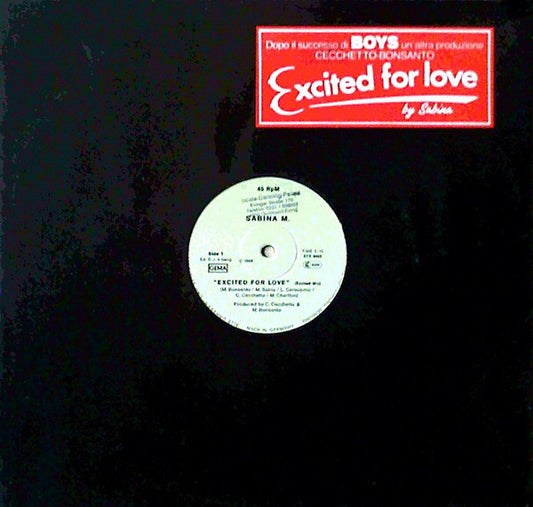 Sabina M. : Excited For Love (12")