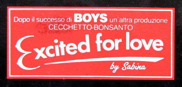 Sabina M. : Excited For Love (12")