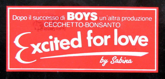 Sabina M. : Excited For Love (12")
