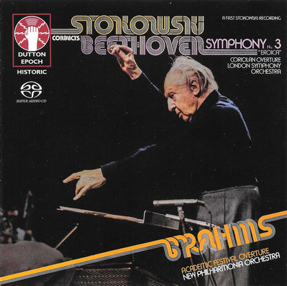 Leopold Stokowski Conducts London Symphony Orchestra, Ludwig van Beethoven, New Philharmonia Orchestra, Johannes Brahms : Stokowski Conducts Beethoven Symphony No. 3 "Eroica" & Brahms Academic Festival Overture (SACD, Hybrid, Multichannel, Comp, Quad, RM)