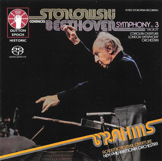 Leopold Stokowski Conducts London Symphony Orchestra, Ludwig van Beethoven, New Philharmonia Orchestra, Johannes Brahms : Stokowski Conducts Beethoven Symphony No. 3 "Eroica" & Brahms Academic Festival Overture (SACD, Hybrid, Multichannel, Comp, Quad, RM)