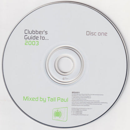 Tall Paul & Alex Taylor : Clubber's Guide To... 2003 (2xCD, Comp, Mixed)