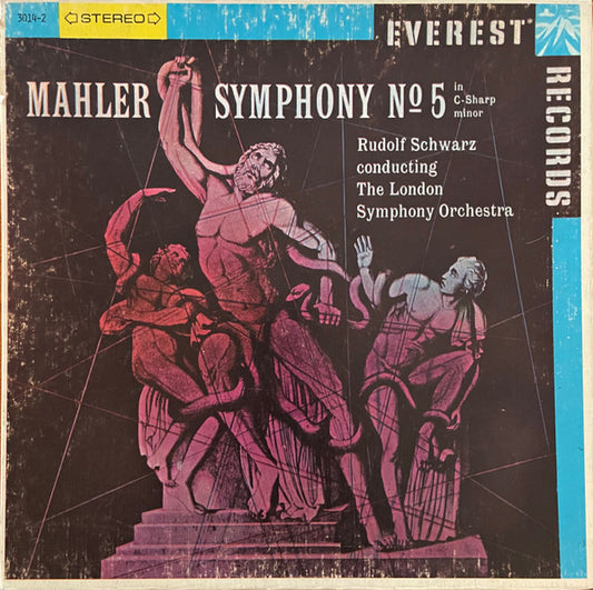 Gustav Mahler, Rudolf Schwarz, London Symphony Orchestra : Symphony No. 5 In C Sharp Minor (2xLP, RE, Box)
