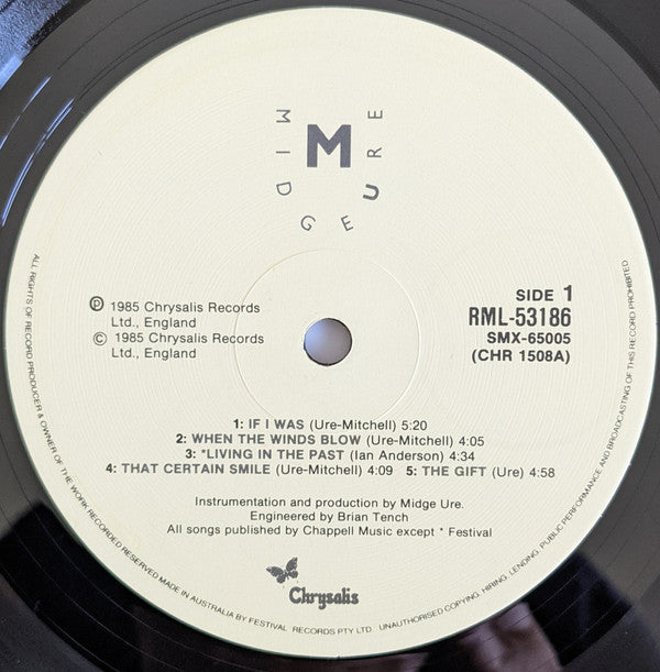 Midge Ure : The Gift (LP, Album, S/Edition, Bon)