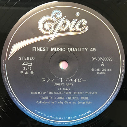 Stanley Clarke/George Duke / REO Speedwagon : Sweet Baby / Take It On The Run (12", Promo)