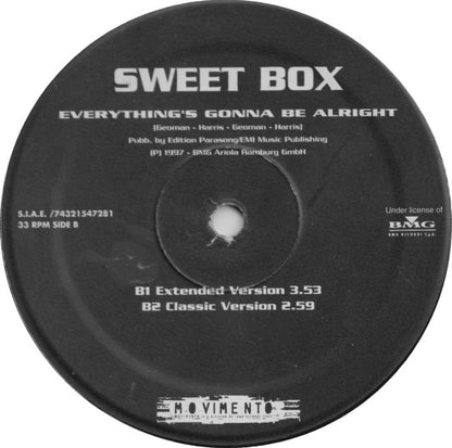 Sweetbox : Everything's Gonna Be Alright (12")