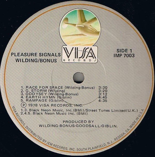 Danny Wilding / Peter Bonas : Pleasure Signals (LP, Album)