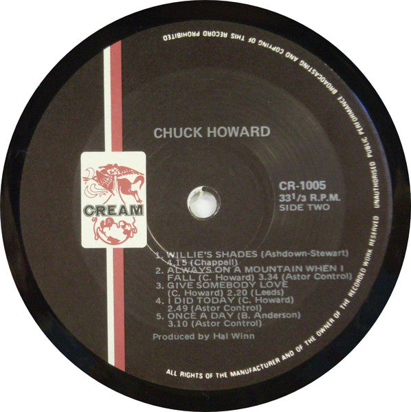 Chuck Howard (2) : Chuck Howard (LP, Album)
