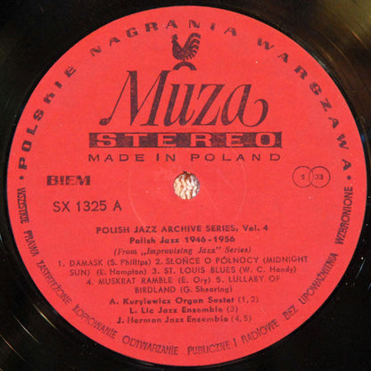 Various : From "Improvising Jazz" Series (Early Polish Jazz Piano Players) (LP, Comp)