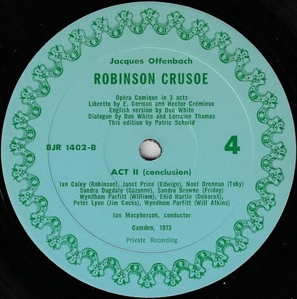 Jacques Offenbach : Robinson Crusoe (Opera Comique In 3 Acts) (3xLP, RE + Box)
