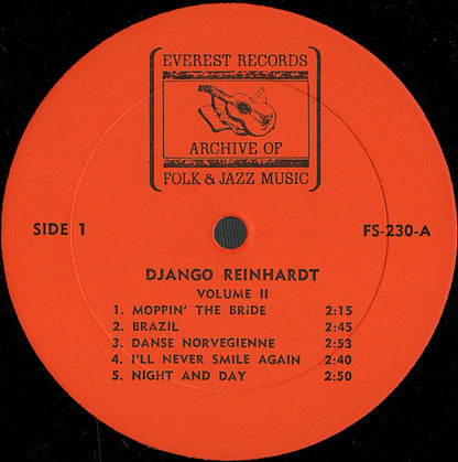 Django Reinhardt : Django Reinhardt (Volume II) (LP, Comp)