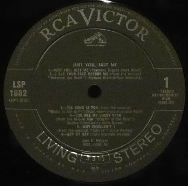 Jaye P. Morgan : Just You, Just Me (LP)