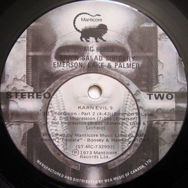 Emerson, Lake & Palmer : Brain Salad Surgery (LP, Album, Don)