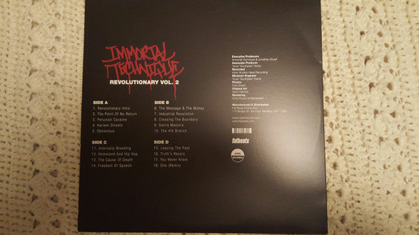 Immortal Technique : Revolutionary Vol. 2 (2xLP, Album, RE)