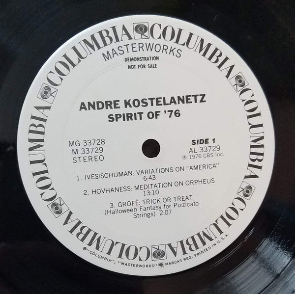 André Kostelanetz : Spirit Of '76 (2xLP, Comp, Promo, Gat)