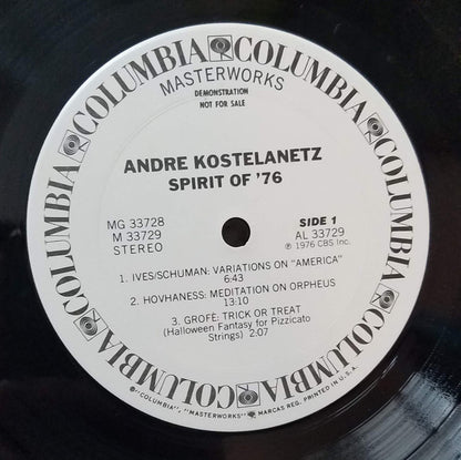 André Kostelanetz : Spirit Of '76 (2xLP, Comp, Promo, Gat)