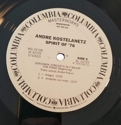 André Kostelanetz : Spirit Of '76 (2xLP, Comp, Promo, Gat)