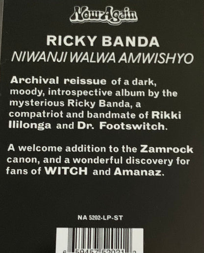 Ricky Banda : Niwanji Walwa Amwishyo (LP, Album, RE)