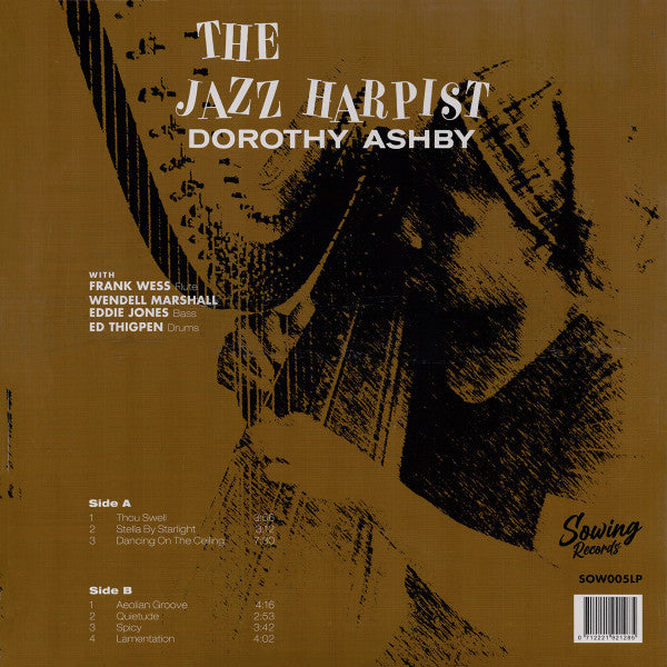 Dorothy Ashby : The Jazz Harpist (LP, Album, Ltd, RE)