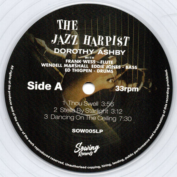Dorothy Ashby : The Jazz Harpist (LP, Album, Ltd, RE)
