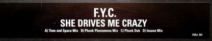 F. Y. C.* : She Drives Me Crazy (2x12", Promo)