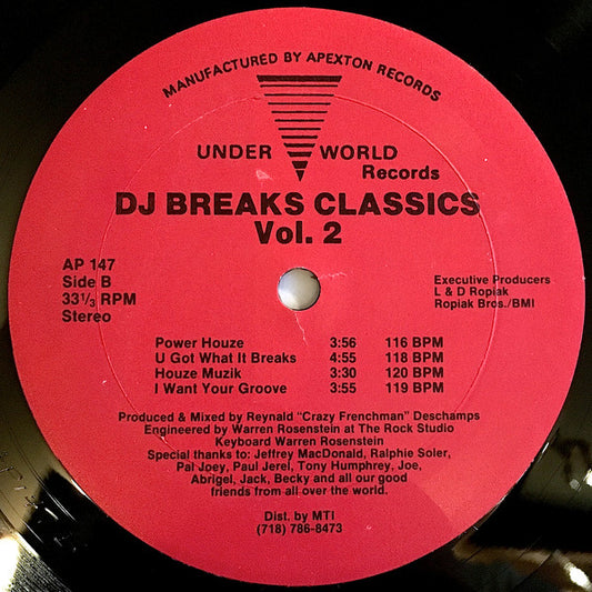 Reynald Deschamps : DJ Breaks Classics Vol. 2 (12", W/Lbl)