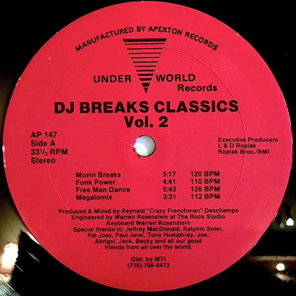 Reynald Deschamps : DJ Breaks Classics Vol. 2 (12", W/Lbl)