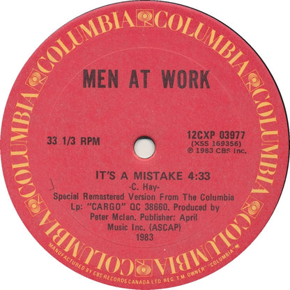 Men At Work : It's A Mistake (12", Single, RM)