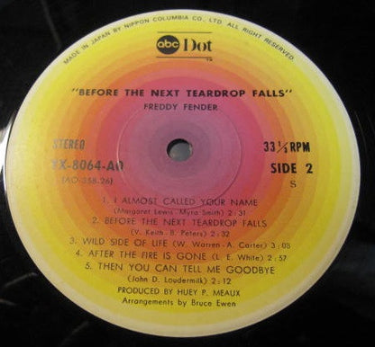 Freddy Fender (2) : Before The Next Teardrop Falls (LP, Album)