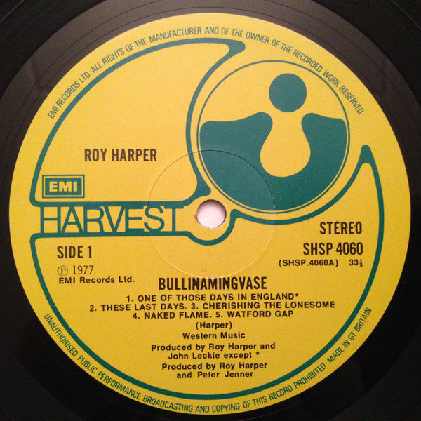 Roy Harper : Bullinamingvase (LP, Album)