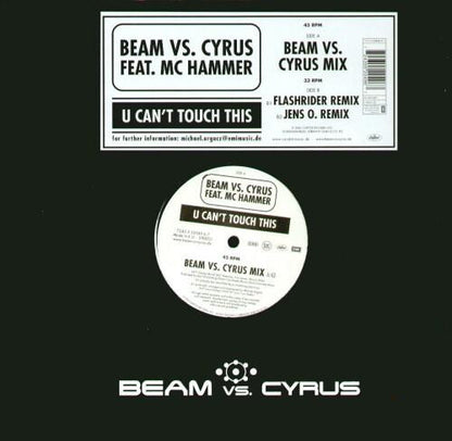 Beam Vs. Cyrus Feat. MC Hammer : U Can't Touch This (12", Etch)