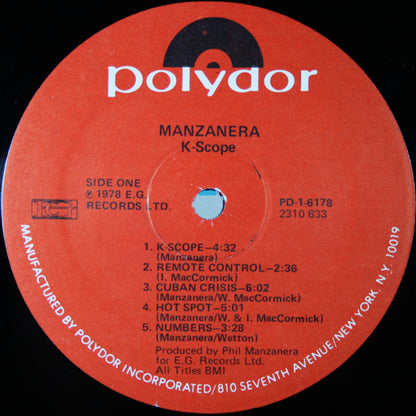 Phil Manzanera : K-Scope (LP, Album)