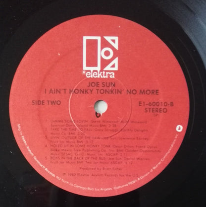 Joe Sun : I Ain't Honky Tonkin' No More (LP, Album)