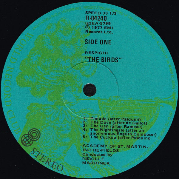 Ottorino Respighi : The Birds • Three Botticelli Pictures (LP, Quad, Club, Gre)