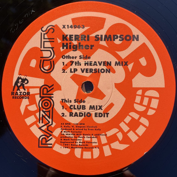 Kerri Simpson : Higher (12", Single)