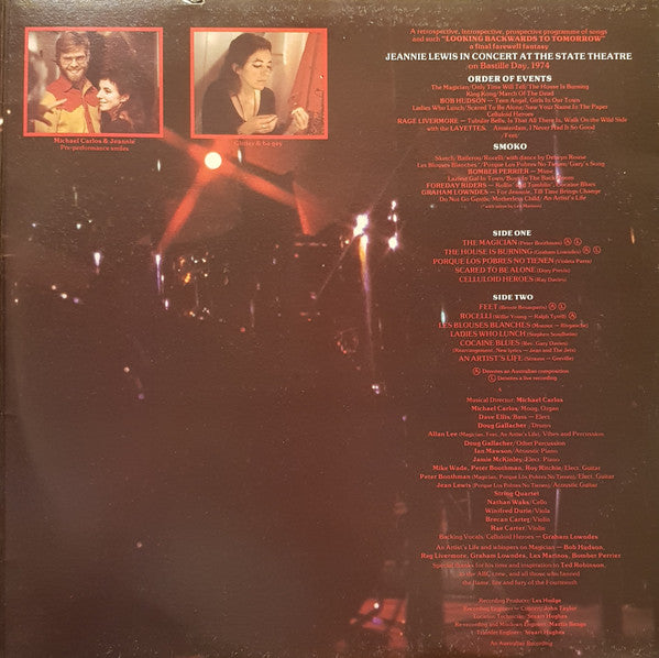 Jeannie Lewis : Looking Backwards To Tomorrow - In And Out Of Concert (LP, Album, Gat)