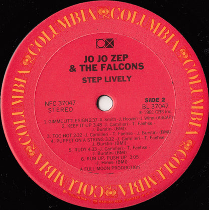 Jo Jo Zep And The Falcons : Step Lively (LP, CX )