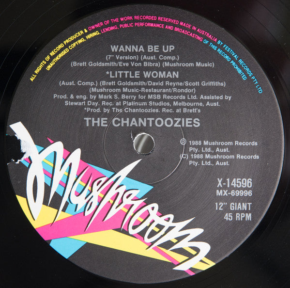 The Chantoozies : Wanna Be Up (Extended Mix) (12", Single)
