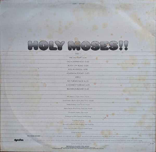 Holy Moses!!* : Holy Moses!! (LP, Album)