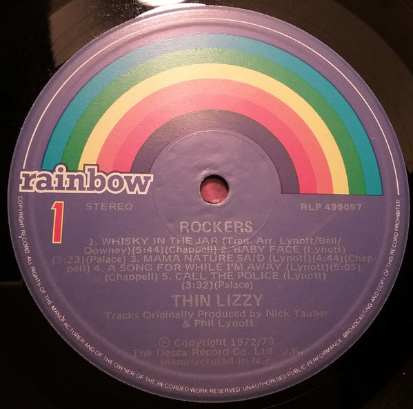 Thin Lizzy : Rockers (LP, Comp)