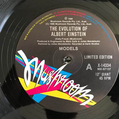 Models (2) : The Evolution Of Albert Einstein (Extended Remix) (12", Single, Ltd)