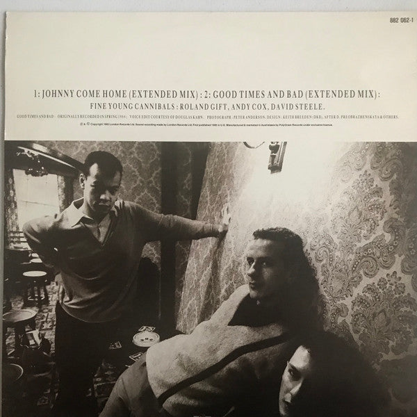 Fine Young Cannibals : Johnny Come Home (12", Ltd)